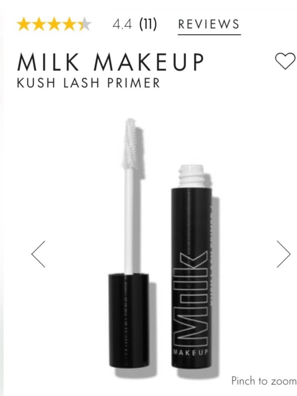 Milk make up kush lash primer nib